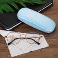 thumbnail image 6 of Glasses Case, PU Leather Hard Shell Portable Protective Concise Unisex Eyeglass Holder Protector Sparkle, Blue, 6 of 6