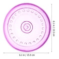 thumbnail image 2 of QUMIIRITY Throwing Plate Toy Acrylic Wall Mounted Pet Dog Flying Toy Purple Tpr 1Set, 2 of 6