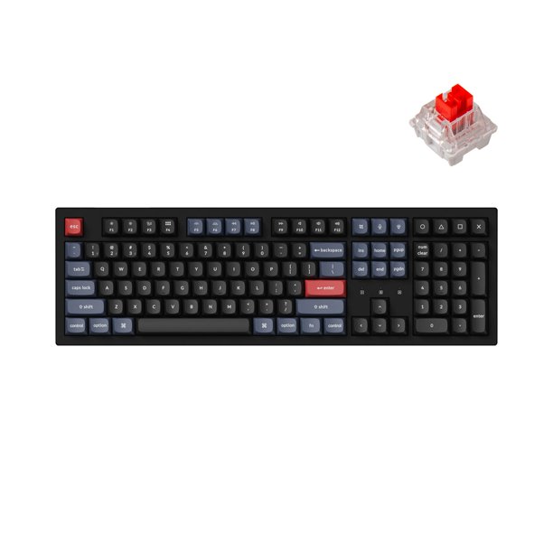 Teclado mecánico inalámbrico Keychron K10 Pro con interruptor rojo RGB