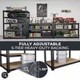 thumbnail image 6 of 72''H Heavy Duty 5-Tier Metal Storage Shelves, Adjustable Shelving Rack, Home Standing Shelf Units for Garage/Kitchen, 6 of 8