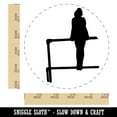 thumbnail image 2 of Gymnastics Gymnast Uneven Bars Solid Rubber Stamp for Scrapbooking Crafting Stamping - Large 1-1/4 Inch, 2 of 7