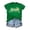 Tops-A473Green, variant on LEKWK St Patricks Day Shirt Women Clover Mandala Art Casual Tops Short Sleeve Basic Tees Crew Neck Geometric Flower Spring Clothing