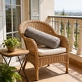 thumbnail image 6 of Linen Lumbar Support Pillow, Rectangular Decorative Throw Cushion, 15x6 inch Sofa Bed Couch Accent, 6 of 6