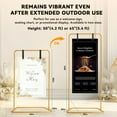 thumbnail image 6 of AuntyFey Wedding Welcome Sign Stand, Gold Metal Easel Display Stand Sign Holder Seating Chart Display with Hanging Leather Straps for Birthday, Party, 6 of 6