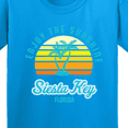 thumbnail image 4 of Inktastic Summer Enjoy the Sunshine Siesta Key Florida in Blue Youth T-Shirt, 4 of 5