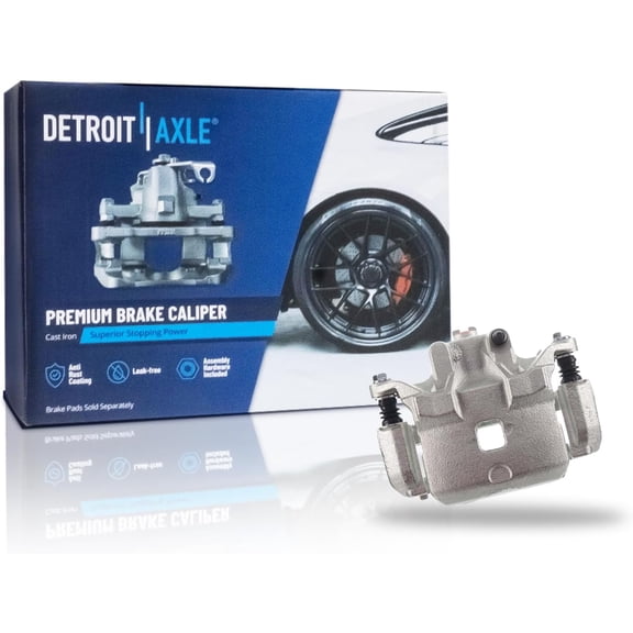 Detroit Axle - Front Driver Side Disc Brake Caliper w/Bracket Replacement for 2003 2004 2005 Infiniti G35 Nissan 350Z