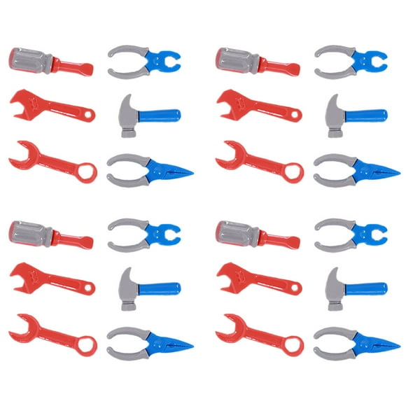 KAKOWELY 36 piezas de herramientas de reparación en miniatura, accesorios para casas de muñecas, adornos multiherramientas, estilo aleatorio