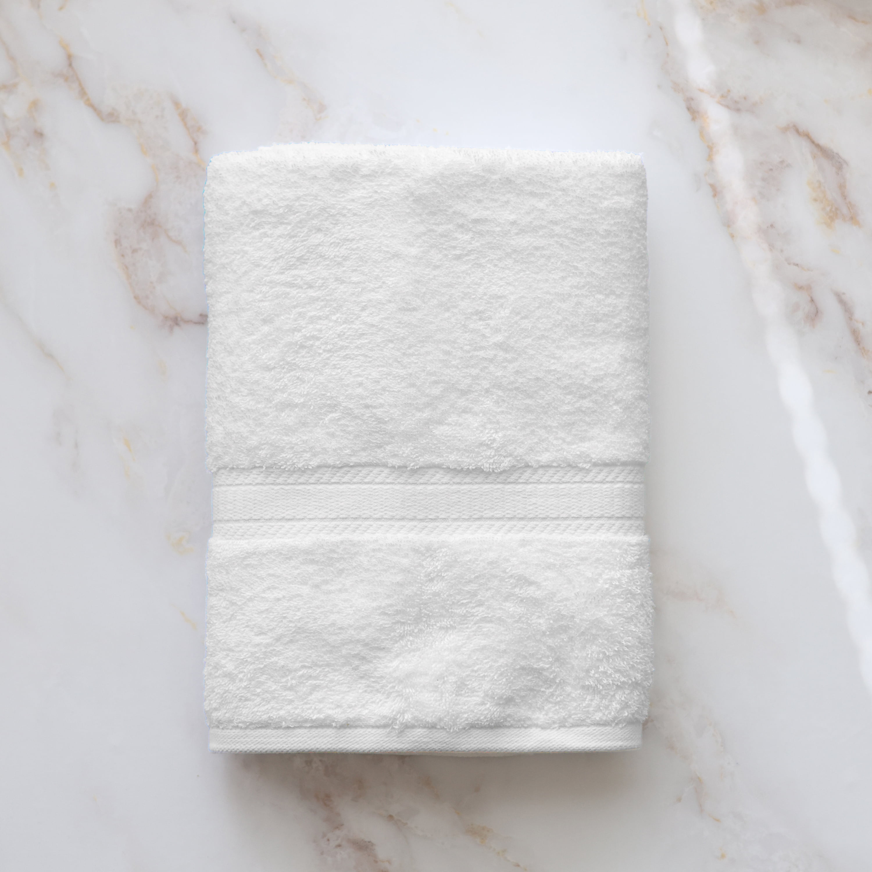 Mainstays Basic Bath Towel, White, 27x52