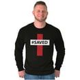 thumbnail image 5 of Saved Hashtag Religious Christian Long Sleeve TShirt Men Women Brisco Brands S, 5 of 6