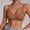 Coffee, variant on Women Second Skin Nude Seamless Wireless T-Shirt Bra, Adjustable Thin Straps V Neck Invisible Thin Breathable Daily Lounge Bralette Beige XL(XL)