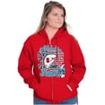 thumbnail image 3 of Vintage Football Athlete Smurf Zip Up Hoodie Men's Women's Brisco Brands X, 3 of 6