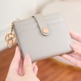 thumbnail image 2 of HGIEYS Slim Wallet for Women,RFID Blocking Bifold Credit Card Holder with Zipper Coin Pocket,ID Window,Keychain, 2 of 5