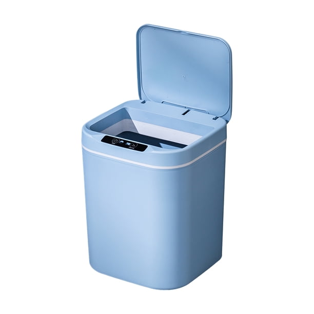 Botes de basura sin contacto Cubo de basura de inducción de golpes inteligente Irfora Azul/18L