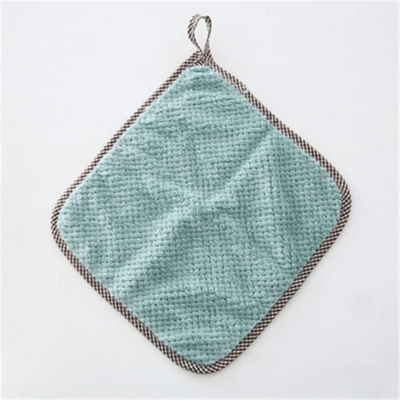

Bescita High-Density Coral Fleece Love Patch Embroidered Bowknot Hand Towel Peach Heart