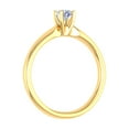 thumbnail image 2 of 1/5 Carat 4-Prong Set Solitaire Diamond Engagement Ring Band in 14K Yellow Gold (Ring Size 6.25), 2 of 5