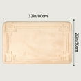 thumbnail image 6 of Unique Bargains Geometric Pattern Bath Mat Non-Slip Back Washable Bath Rug Khaki 20" x 32", 6 of 6