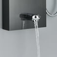 thumbnail image 6 of Zamery LED Waterfall Shower Panel LED Shower Head Full Body Shower Head Hand Jets Bathtub Faucet Shower Tower System Stainless Steel, Black, 6 of 9