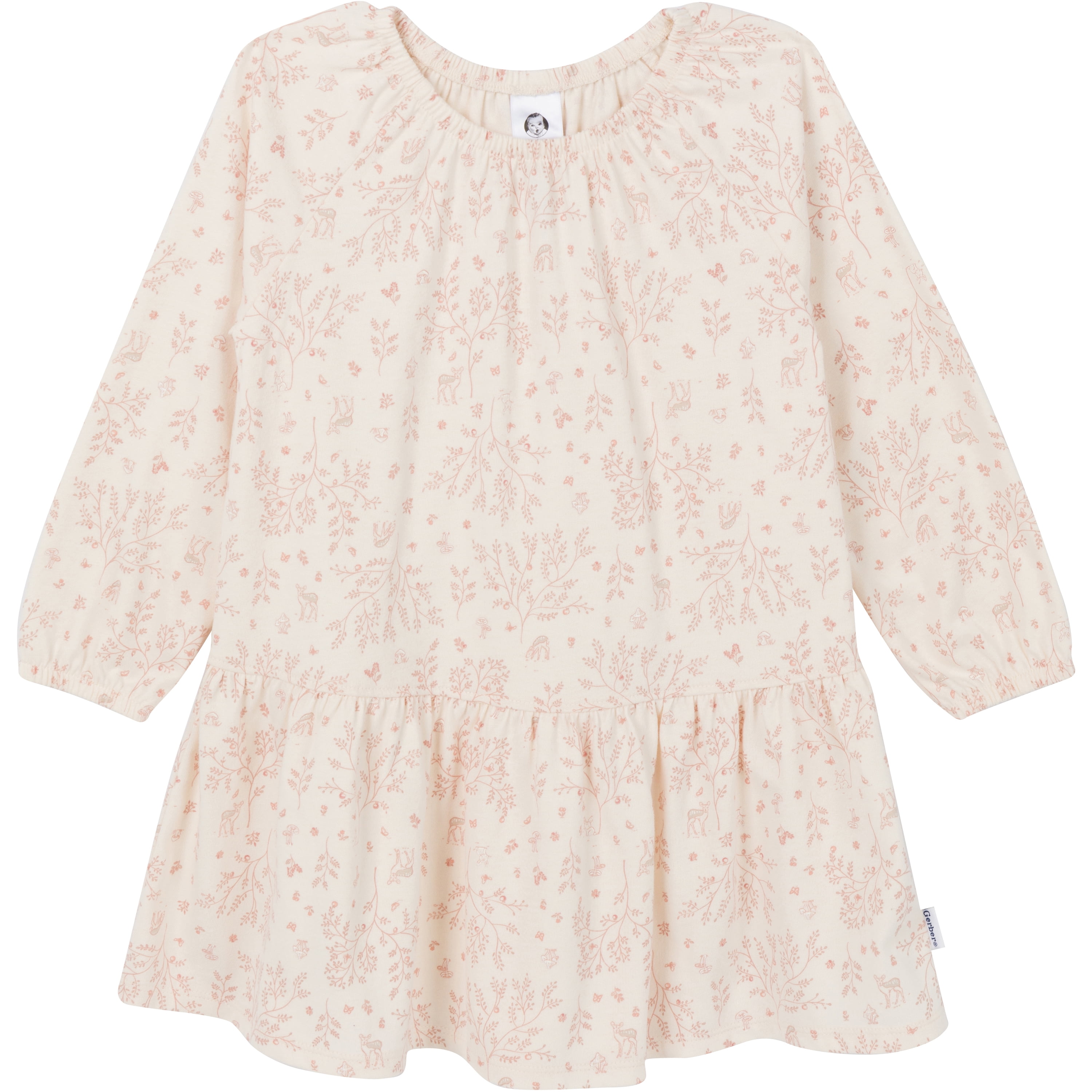 Gerber Toddler Girl Dress, Top and Legging Set, 3-Piece, Sizes 2T-5T