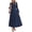 Navy, variant on BTFBM Spring Dresses for Women 2026 Casual Long Sleeve V Neck Elastic Waist Lightweight Maxi Wedding Guest Dress Pockets