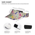 thumbnail image 3 of Daiia Colorful Poodle Dog Pattern Sport Sun Visor Hats Visor Cap Adjustable Empty Top Baseball Cap Cotton Ball Caps for Women and Men, 3 of 7