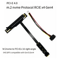thumbnail image 5 of M.2 to PCIE X16 Multi-Functional Convenient VGA Adapter Cable for SSD M.2 Nvme Gen4 to PCIE 4.0 X4ES, 25CM, 5 of 5