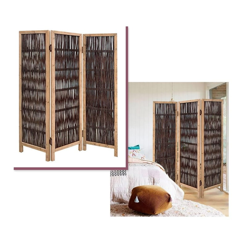 3 Panel Kirkwood Room Divider With Interconnecting Branches Design 3 Panel Kirkwood Room Divider With Interconnecting Branches Design