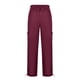 thumbnail image 2 of Pantalones Prolriy para mujer, pantalones de mujer con cordón elástico en la cintura y bolsillos, pantalones de mujer, color vino M, 2 of 7