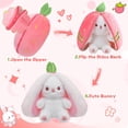 thumbnail image 2 of Peluche MIAODAM, conejo de pascua, zanahoria y fresa, 25 cm, 2 of 7