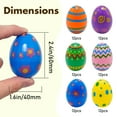 thumbnail image 4 of 72Pcs Pre-Filled Plastic Easter Eggs 2.36", 6 Different Styles, for Easter Hunt, Party Favors, Classroom Prizes & Decor, 4 of 6