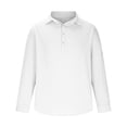 thumbnail image 1 of pstuiky Camisas de manga larga de invierno para hombre, Camisa de hombre con botones de un tercio, de playa, de manga larga, de color liso, con solapa, informal, para uso diario. xxl, 1 of 5