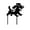 C, variant on Home Gifts Matoen Courtyard Stake Decoration Yard Garden Outdoor Metal Art Dog Silhouette Decoration Steel Dogs Statue Adorable ornament Gift