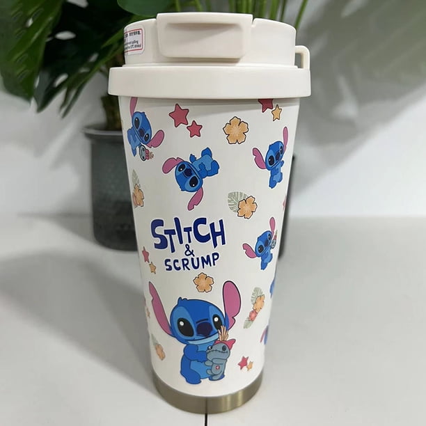 Taza térmica portátil de Disney Stitch, de acero inoxidable, con aislamiento térmico, para estudiantes, para café, regalo de anime