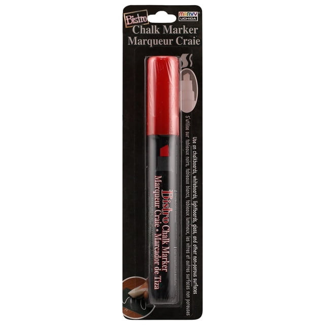 Marcador de Tiza Marvy Uchida 483-C-2 Punta Cincel Roja