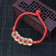 thumbnail image 3 of Bracelets en Ficelle Rouge avec Pendentif en Pièces de Cuivre Chanceux du Feng Shui Chinois, 3 of 5