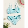 thumbnail image 2 of Kids Girls Ruffles Hollow Summer Swimwear Swimsuit Bikini Set Outfits, 2 of 4