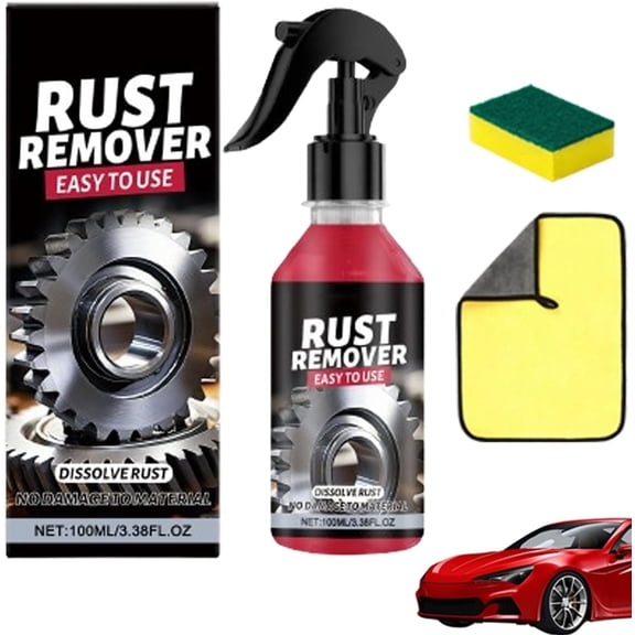 2026 New Highly Concentrated Steel Rust Remover, Nano Metal Rust Remover Polishing Spray for Tools, Quick-Acting Heavy Duty Rust Removal for Steel, Iron, Tools & Car Maintenance (1PCS)