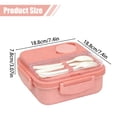 thumbnail image 3 of Large Capacity Three Compartment Lunch Box with Tableware, Portable Sealed Meal Container for Workers, Microwave Safe And Leak-Proof Bento Box for Office And Travel, 1 Lunch Box, 3 of 7