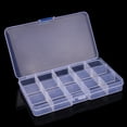 thumbnail image 4 of Plastic 15 Slots Jewelry Storage Box Case Organizer Bead B, 4 of 4