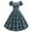 Multicolor, variant on QLEICOM Women's 1950s Vintage Dresses,Square Neck Back Elastic Waist Short Sleeve Hem Mini Dress, Cocktail Stretchy Evening Party Dresses, Halloween Costumes Slim Swing Dress Blue S