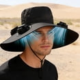 thumbnail image 4 of Ohmyroo Solar Fan Hat with Sun Protection & UV Blocking, 4 of 5