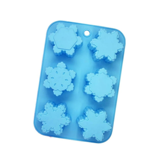 Xingzhi Made With Silica Gel Handmade Snowflake Silicone Soap Mould Safe And Reliable Easy To Release pink 2Set