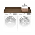 thumbnail image 4 of Furinno RAVEL 27.5 D x 54 W Washer Dryer Countertop Edge Rails Modern Walnut, 4 of 6