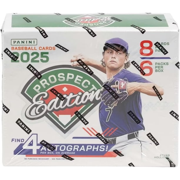 2025 Panini Prospect Edition Baseball Hobby Trading Card Box (4 Autographs Per Box)