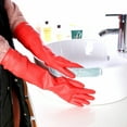 thumbnail image 5 of FCTTD Rubber Cleaning Gloves Kitchen Dishwashing Glove 1-Pairs,Waterproof Reuseable.(Medium), 5 of 6
