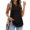 Black, variant on Sunshuilll Loose Fit V-Neck Sleeveless Tank Tops, Women's