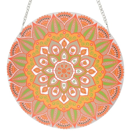 

Mandala Flower Wall Pendant Window Round Pendant Acrylic Board Hanging Decor
