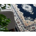 thumbnail image 6 of Rugs.com Rabia Collection Rug – 10' x 13' Navy Blue Low Rug Perfect For Living Rooms, Large Dining Rooms, Open Floorplans, 6 of 9
