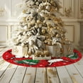 thumbnail image 6 of Christmas Tree Skirt Red Tree Skirts Christmas Vacation Xmas Tree Skirt Tree Mat 48 Inch Winter Christmas Decorations for Home, 6 of 6