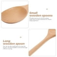 thumbnail image 6 of FOMIYES Long Handle Kitchen Spoons Beige Wood 5Pcs 9In, 6 of 8
