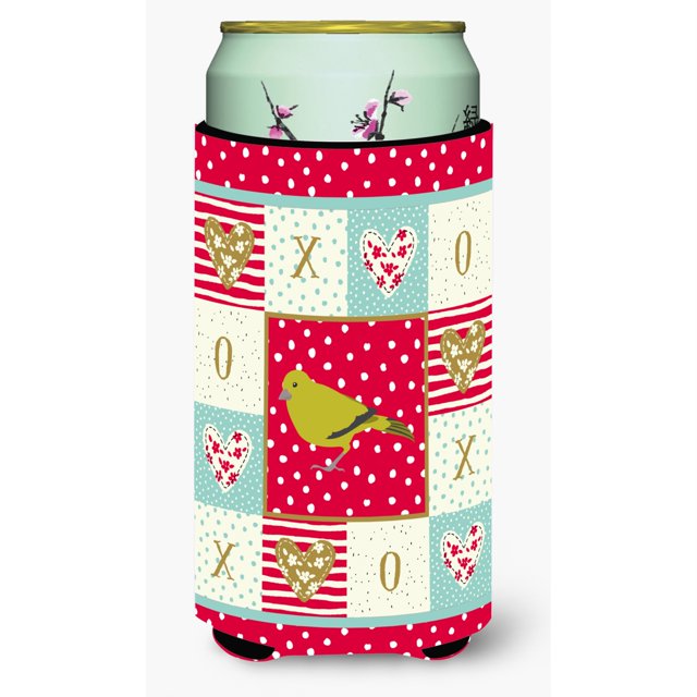 ""Caroline'S Treasures Ck5505Tbc London Canary Love Tall Boy Aislante Abrazadera Bebida Fría-Koozies Multicolor""